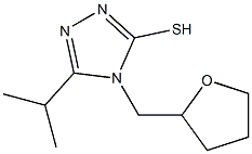 4-(oxolan-2-ylmethyl)-5-(propan-2-yl)-4H-1,2,4-triazole-3-thiol Structure