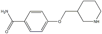 4-(piperidin-3-ylmethoxy)benzamide Structure