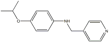 4-(propan-2-yloxy)-N-(pyridin-4-ylmethyl)aniline Structure