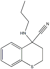 4-(propylamino)-3,4-dihydro-2H-1-benzothiopyran-4-carbonitrile Structure