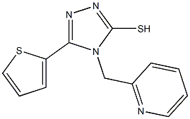 4-(pyridin-2-ylmethyl)-5-(thiophen-2-yl)-4H-1,2,4-triazole-3-thiol Structure