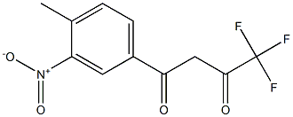 4,4,4-trifluoro-1-(4-methyl-3-nitrophenyl)butane-1,3-dione 구조식 이미지