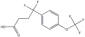 4,4-difluoro-4-[4-(trifluoromethoxy)phenyl]butanoic acid 구조식 이미지