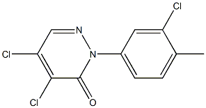 4,5-dichloro-2-(3-chloro-4-methylphenyl)pyridazin-3(2H)-one Structure