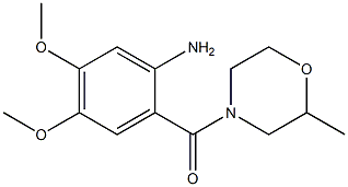 4,5-dimethoxy-2-[(2-methylmorpholin-4-yl)carbonyl]aniline 구조식 이미지