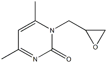 4,6-dimethyl-1-(oxiran-2-ylmethyl)pyrimidin-2(1H)-one Structure