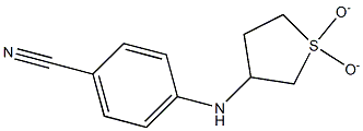 4-[(1,1-dioxidotetrahydrothien-3-yl)amino]benzonitrile 구조식 이미지