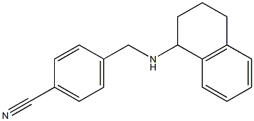 4-[(1,2,3,4-tetrahydronaphthalen-1-ylamino)methyl]benzonitrile 구조식 이미지