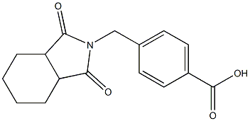 4-[(1,3-dioxo-octahydro-1H-isoindol-2-yl)methyl]benzoic acid Structure