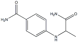 4-[(1-carbamoylethyl)amino]benzamide Structure