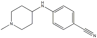 4-[(1-methylpiperidin-4-yl)amino]benzonitrile Structure