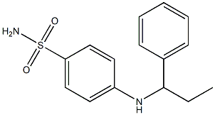 4-[(1-phenylpropyl)amino]benzene-1-sulfonamide Structure