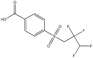 4-[(2,2,3,3-tetrafluoropropane)sulfonyl]benzoic acid Structure