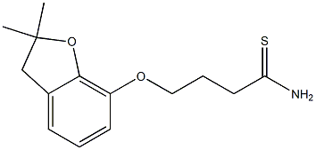 4-[(2,2-dimethyl-2,3-dihydro-1-benzofuran-7-yl)oxy]butanethioamide Structure