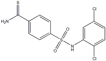 4-[(2,5-dichlorophenyl)sulfamoyl]benzene-1-carbothioamide 구조식 이미지