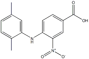 4-[(2,5-dimethylphenyl)amino]-3-nitrobenzoic acid Structure