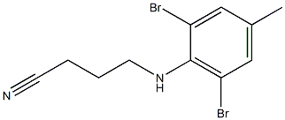 4-[(2,6-dibromo-4-methylphenyl)amino]butanenitrile Structure