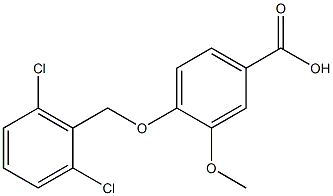 4-[(2,6-dichlorophenyl)methoxy]-3-methoxybenzoic acid 구조식 이미지