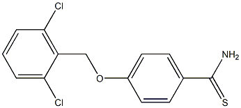 4-[(2,6-dichlorophenyl)methoxy]benzene-1-carbothioamide Structure