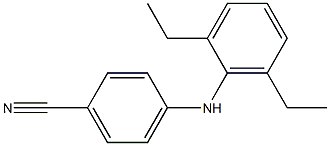 4-[(2,6-diethylphenyl)amino]benzonitrile 구조식 이미지