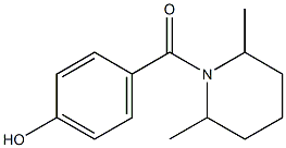 4-[(2,6-dimethylpiperidin-1-yl)carbonyl]phenol 구조식 이미지