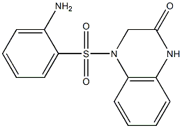 4-[(2-aminobenzene)sulfonyl]-1,2,3,4-tetrahydroquinoxalin-2-one 구조식 이미지