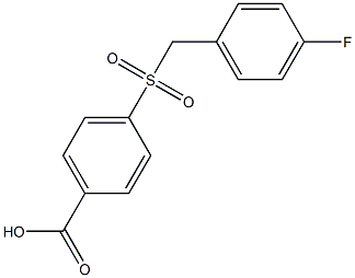 4-[(4-fluorobenzyl)sulfonyl]benzoic acid Structure