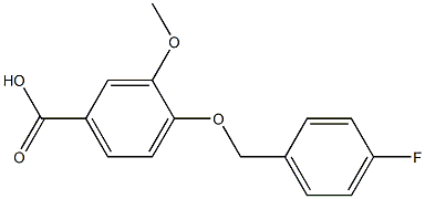 4-[(4-fluorophenyl)methoxy]-3-methoxybenzoic acid Structure