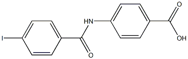 4-[(4-iodobenzene)amido]benzoic acid 구조식 이미지