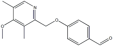 4-[(4-methoxy-3,5-dimethylpyridin-2-yl)methoxy]benzaldehyde 구조식 이미지