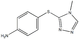 4-[(4-methyl-4H-1,2,4-triazol-3-yl)sulfanyl]aniline Structure