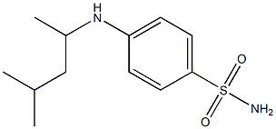 4-[(4-methylpentan-2-yl)amino]benzene-1-sulfonamide Structure