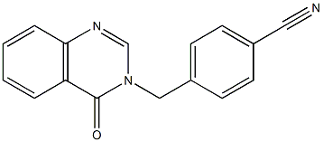 4-[(4-oxo-3,4-dihydroquinazolin-3-yl)methyl]benzonitrile 구조식 이미지