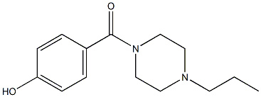 4-[(4-propylpiperazin-1-yl)carbonyl]phenol Structure