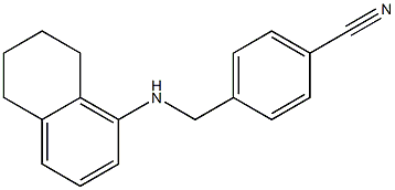 4-[(5,6,7,8-tetrahydronaphthalen-1-ylamino)methyl]benzonitrile 구조식 이미지