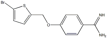 4-[(5-bromothien-2-yl)methoxy]benzenecarboximidamide Structure