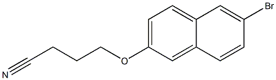 4-[(6-bromo-2-naphthyl)oxy]butanenitrile Structure