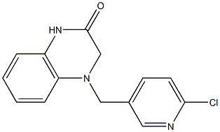 4-[(6-chloropyridin-3-yl)methyl]-1,2,3,4-tetrahydroquinoxalin-2-one Structure