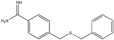 4-[(benzylsulfanyl)methyl]benzene-1-carboximidamide 구조식 이미지