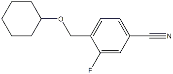 4-[(cyclohexyloxy)methyl]-3-fluorobenzonitrile Structure