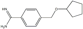 4-[(cyclopentyloxy)methyl]benzenecarboximidamide Structure