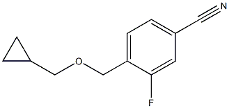 4-[(cyclopropylmethoxy)methyl]-3-fluorobenzonitrile Structure
