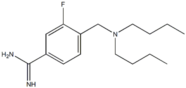 4-[(dibutylamino)methyl]-3-fluorobenzene-1-carboximidamide 구조식 이미지