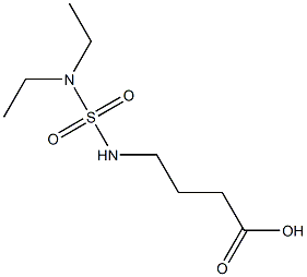 4-[(diethylsulfamoyl)amino]butanoic acid 구조식 이미지