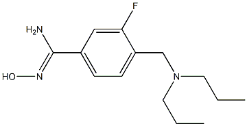 4-[(dipropylamino)methyl]-3-fluoro-N'-hydroxybenzenecarboximidamide Structure