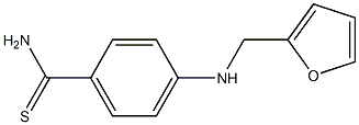 4-[(furan-2-ylmethyl)amino]benzene-1-carbothioamide 구조식 이미지