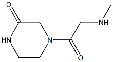 4-[(methylamino)acetyl]piperazin-2-one Structure