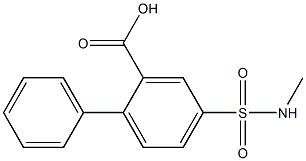 4-[(methylamino)sulfonyl]-1,1'-biphenyl-2-carboxylic acid Structure