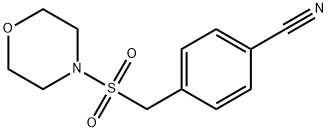 4-[(morpholine-4-sulfonyl)methyl]benzonitrile 구조식 이미지