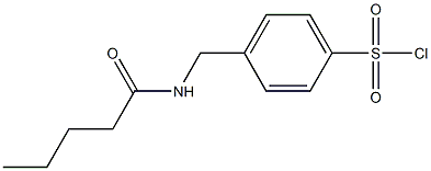 4-[(pentanoylamino)methyl]benzenesulfonyl chloride 구조식 이미지